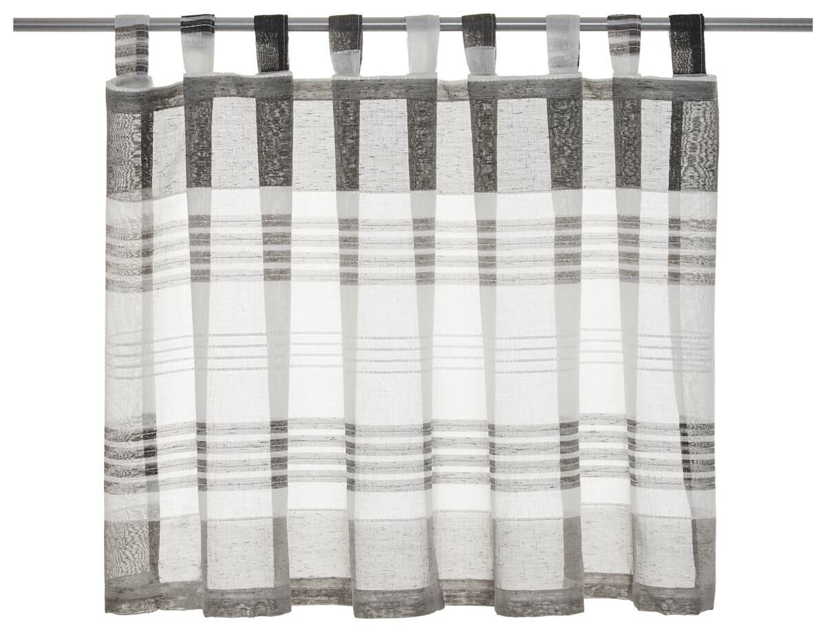 POCOline Scheibengardine Havana anthrazit B/L: ca. 140x50 cm