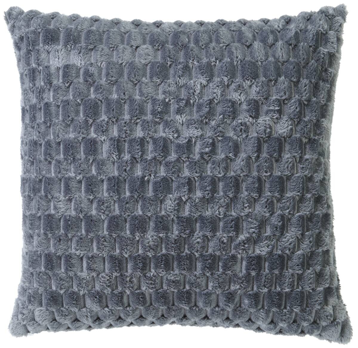 POCOline Dekokissen Wabe anthrazit 100% Polyester B/L: ca. 45x45 cm