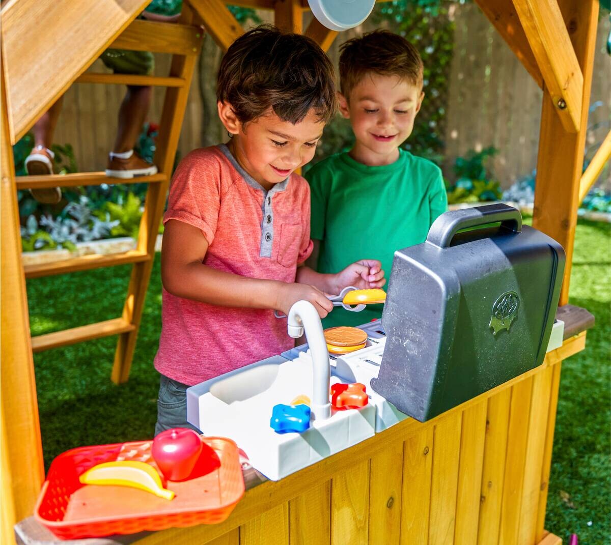 Zwerkules Spielturm Bolzo natur B/H/L: ca. 675x280x347 cm