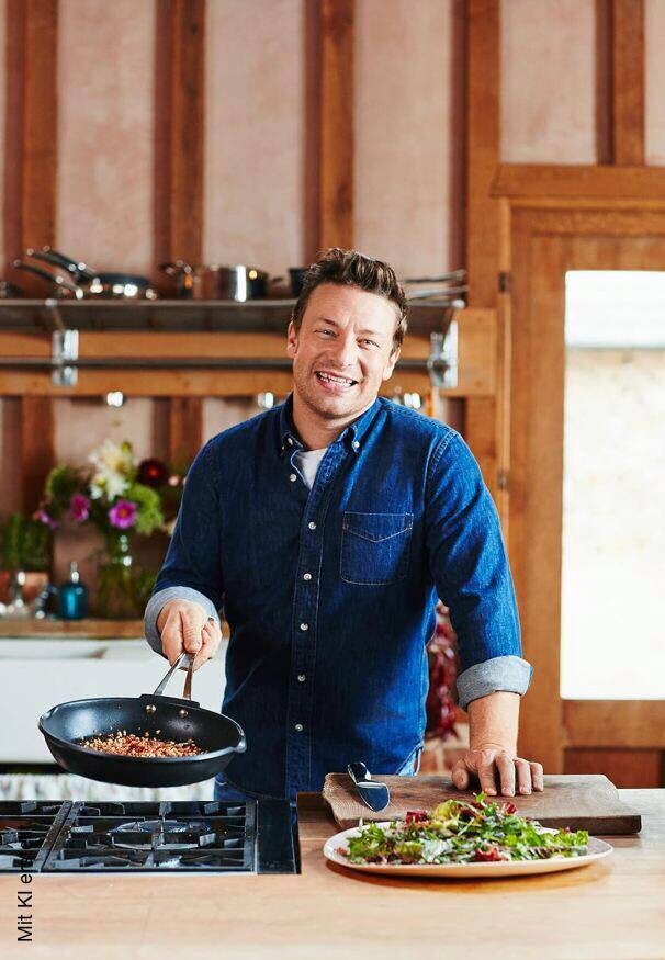 Tefal Bratpfanne Jamie Oliver silber Edelstahl B/H/L: ca. 24x6x24 cm