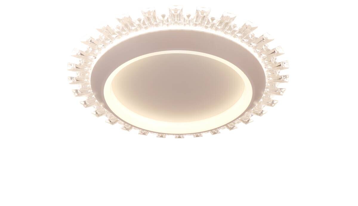 Deckenleuchte Andrucha weiß Metall Acryl D: ca. 42 cm