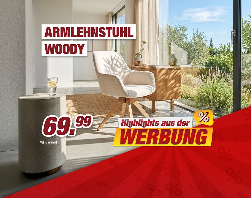 Unsere Werbe Highlights - Armlehnstuhl Woody