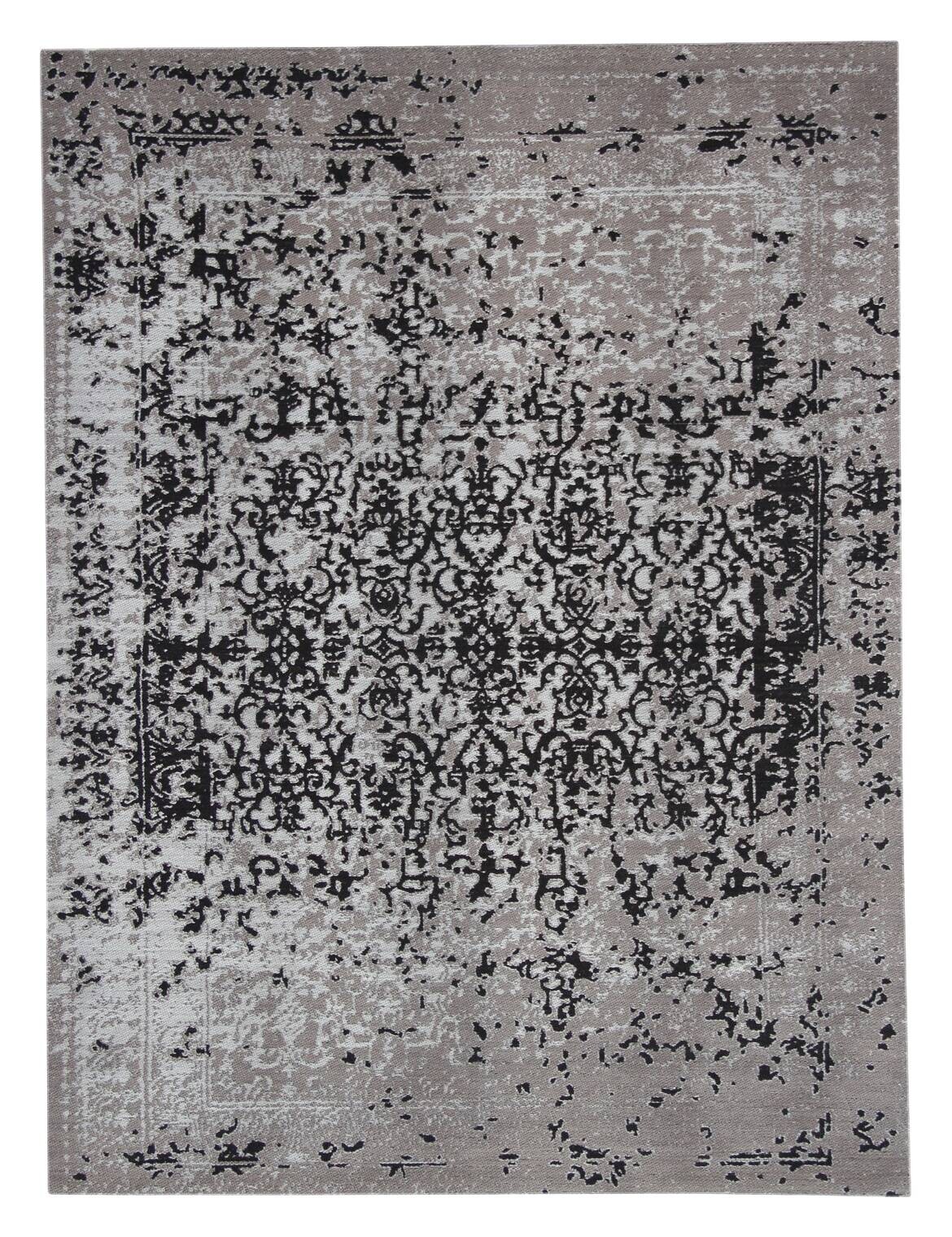 Kayoom Flachgewebeteppich Sunny 310 schwarz B/L: ca. 80x150 cm