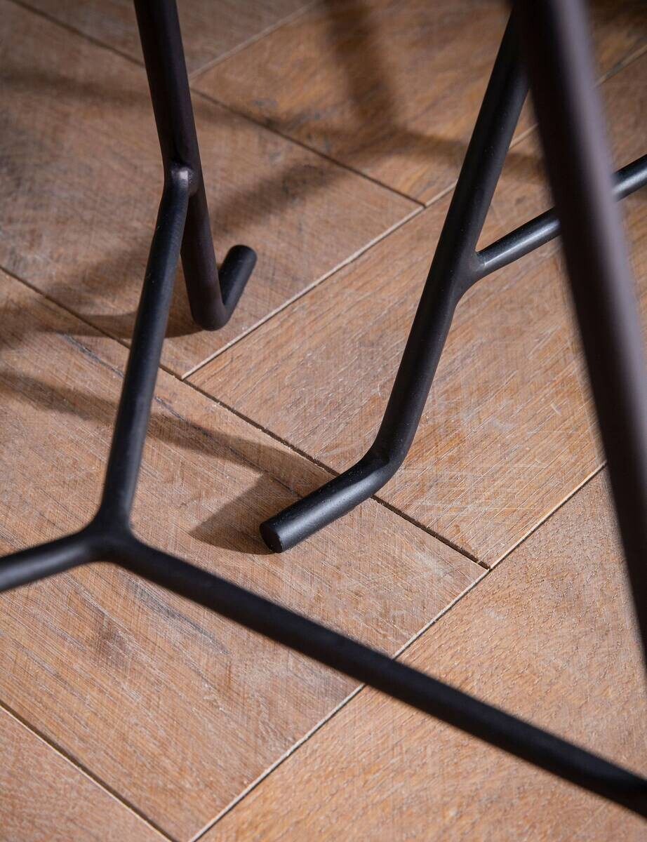 Beistelltisch 2er Set gold dunkel Optik Aluminium B/H/T: ca. 38x63x38 cm