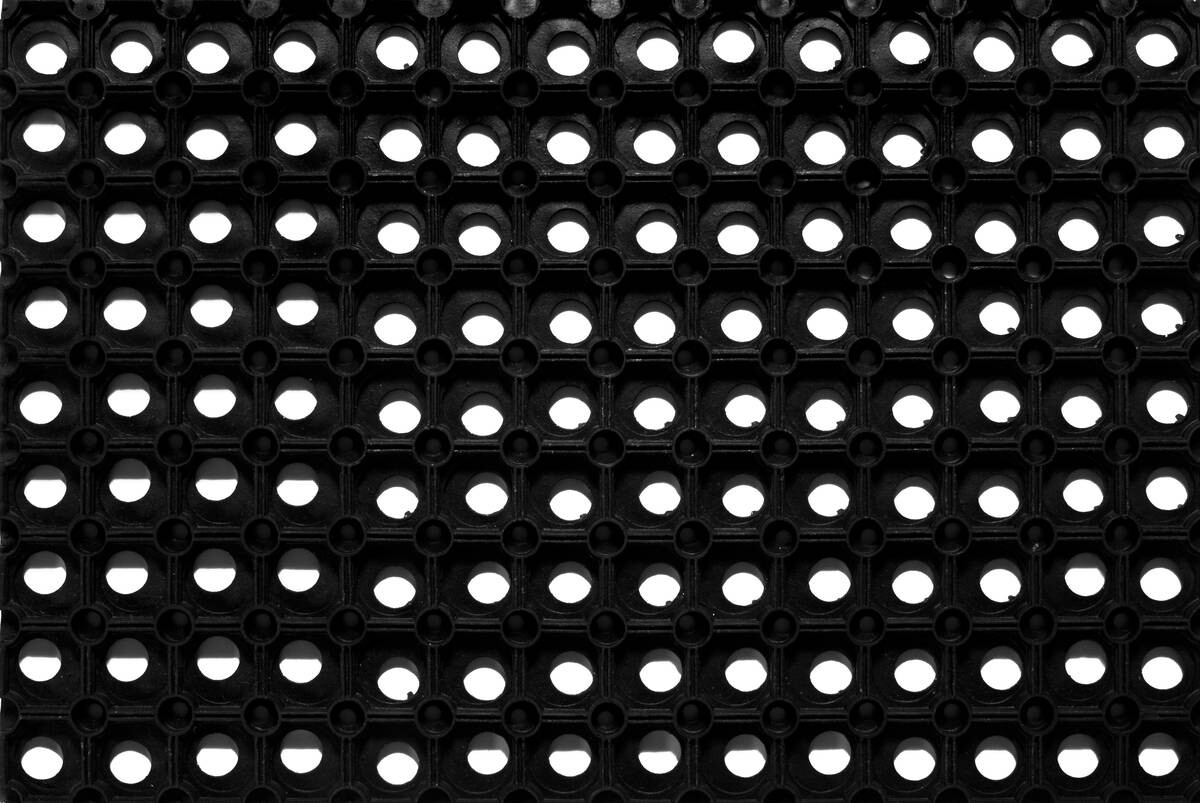 Fußmatte Gummiring schwarz B/L: ca. 40x60 cm