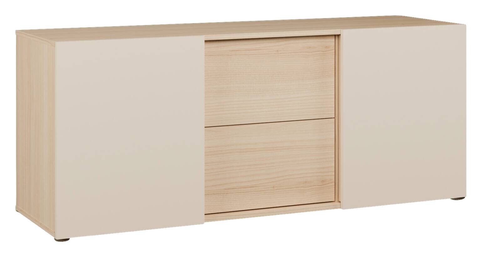 TV-Lowboard Eiche Riviera Nachbildung Kaschmir B/H/T: ca. 135x56x41 cm
