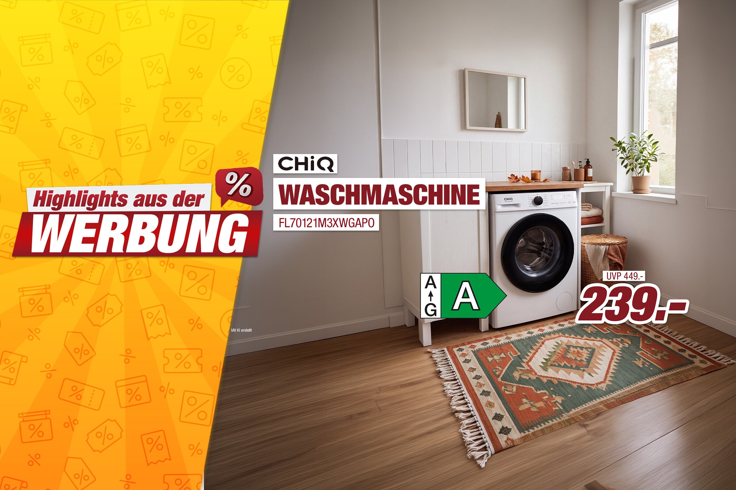 Unsere Werbe Highlights - -5 Waschmaschine FL70121M3XWGAPO