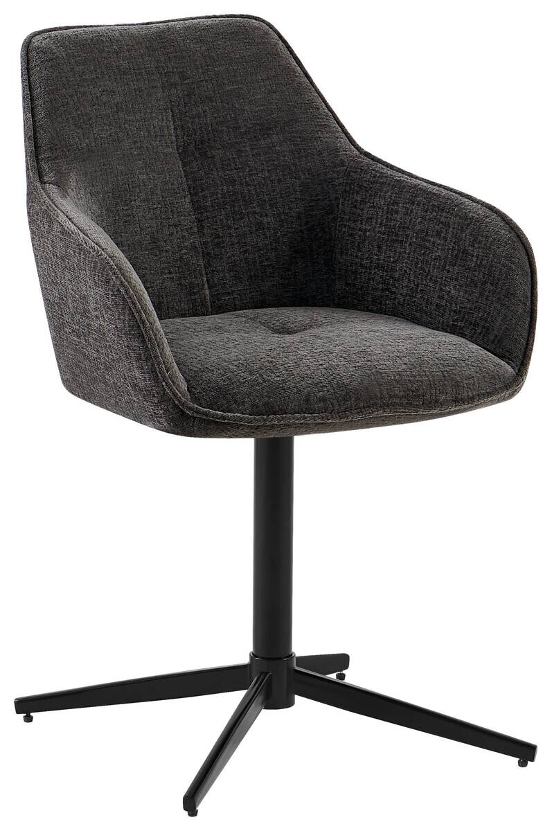 Armlehnstuhl Cannes anthrazit Webstoff B/H/T: ca. 57x85x57 cm