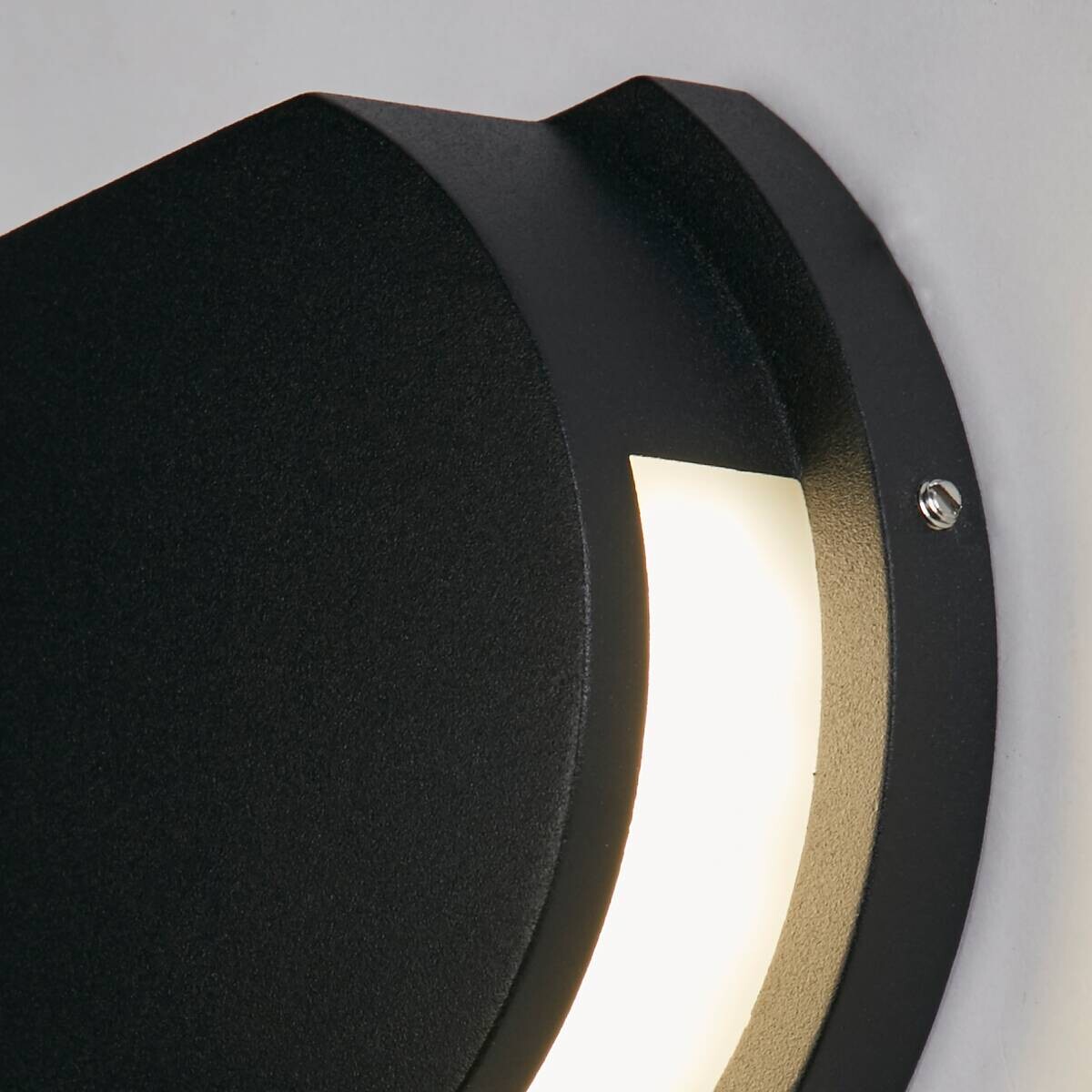 LED-Außenwandleuchte weiß schwarz B/H/T: ca. 14x12x4,8 cm