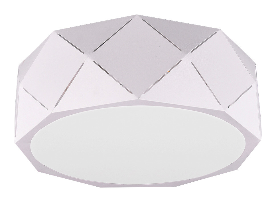 TRIO Deckenleuchte Zandor weiß Metall D: ca. 40 cm E27 3 Brennstellen