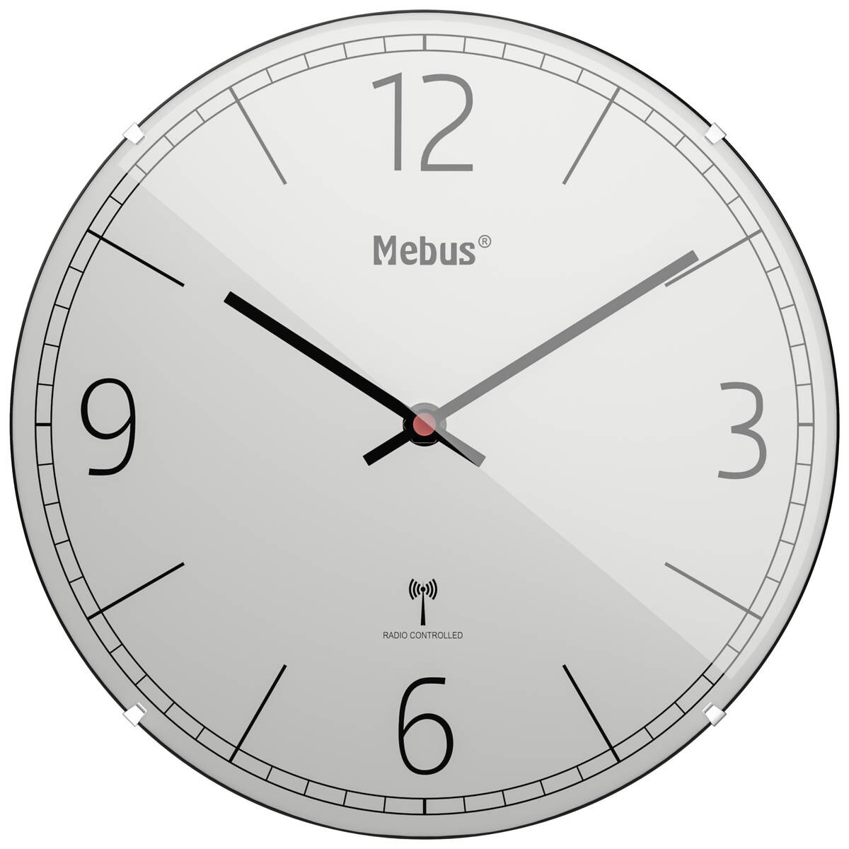 Mebus Wanduhr grau D: ca. 30 cm