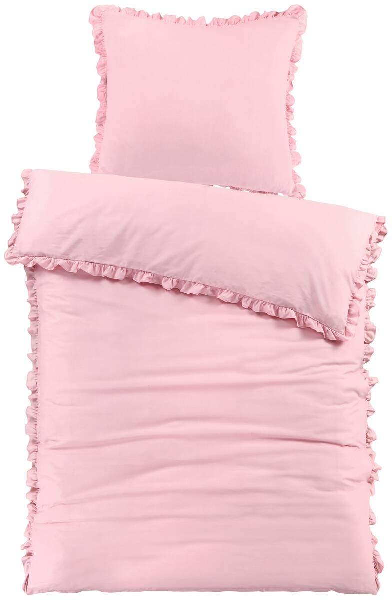 Baumwoll Bettwäsche Renforce rosé Baumwolle B/L: ca. 135x200 cm