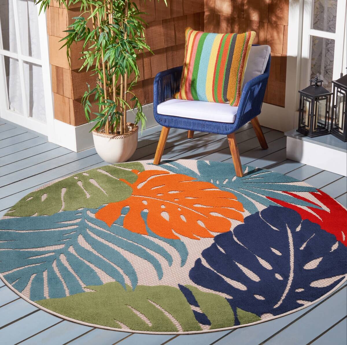 Sanat Outdoorteppich FLORAL bunt D: ca. 200 cm