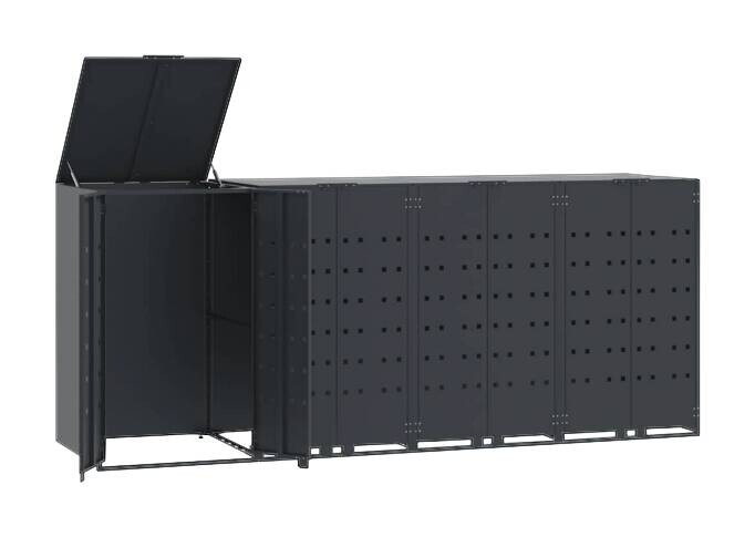 vidaXL Mülltonnenbox anthrazit