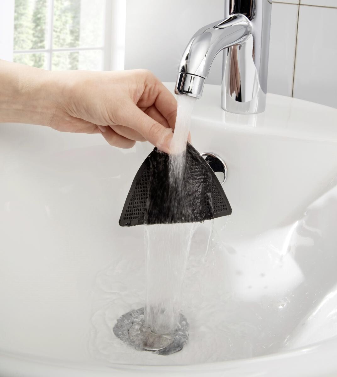 Teppichklebeecke schwarz B/L: ca. 15x7,5 cm