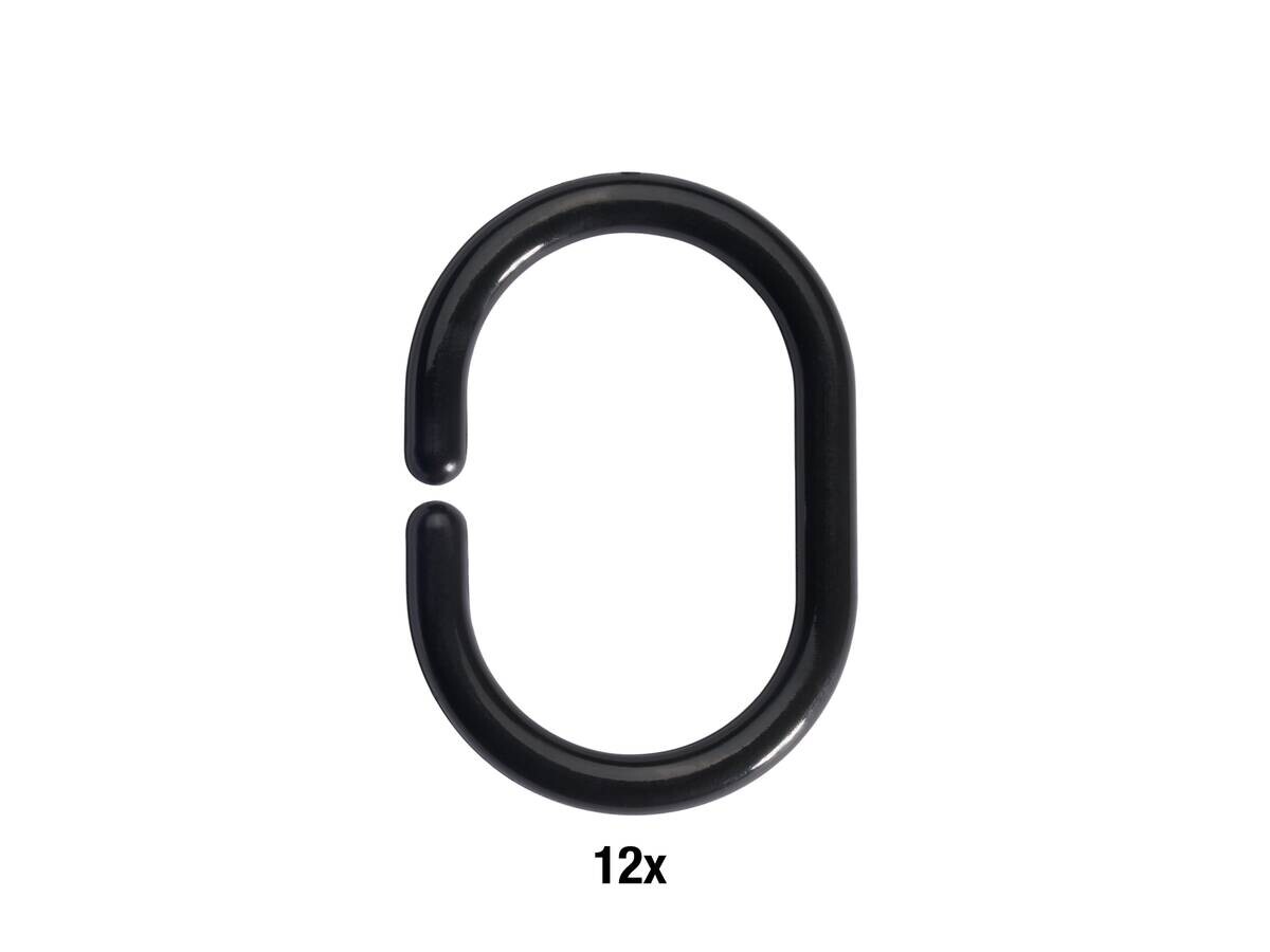 ondeco Ringe schwarz Kunststoff