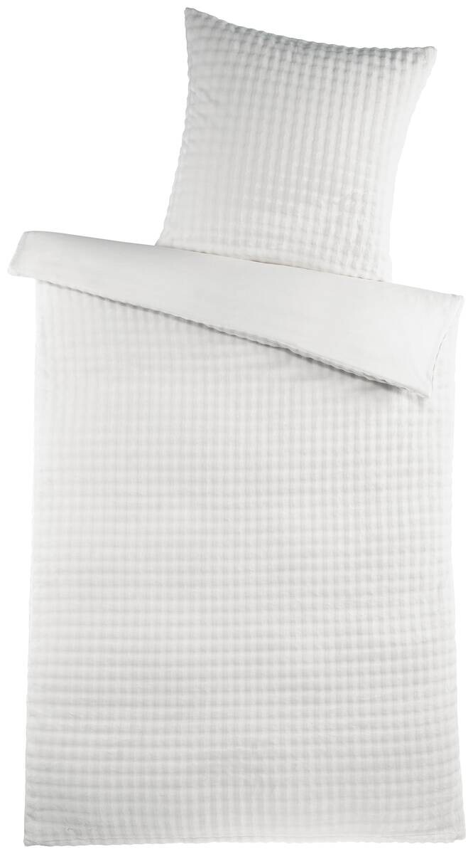 Microfaser Bettwäsche Flanell natur Polyester B/L: ca. 135x200 cm