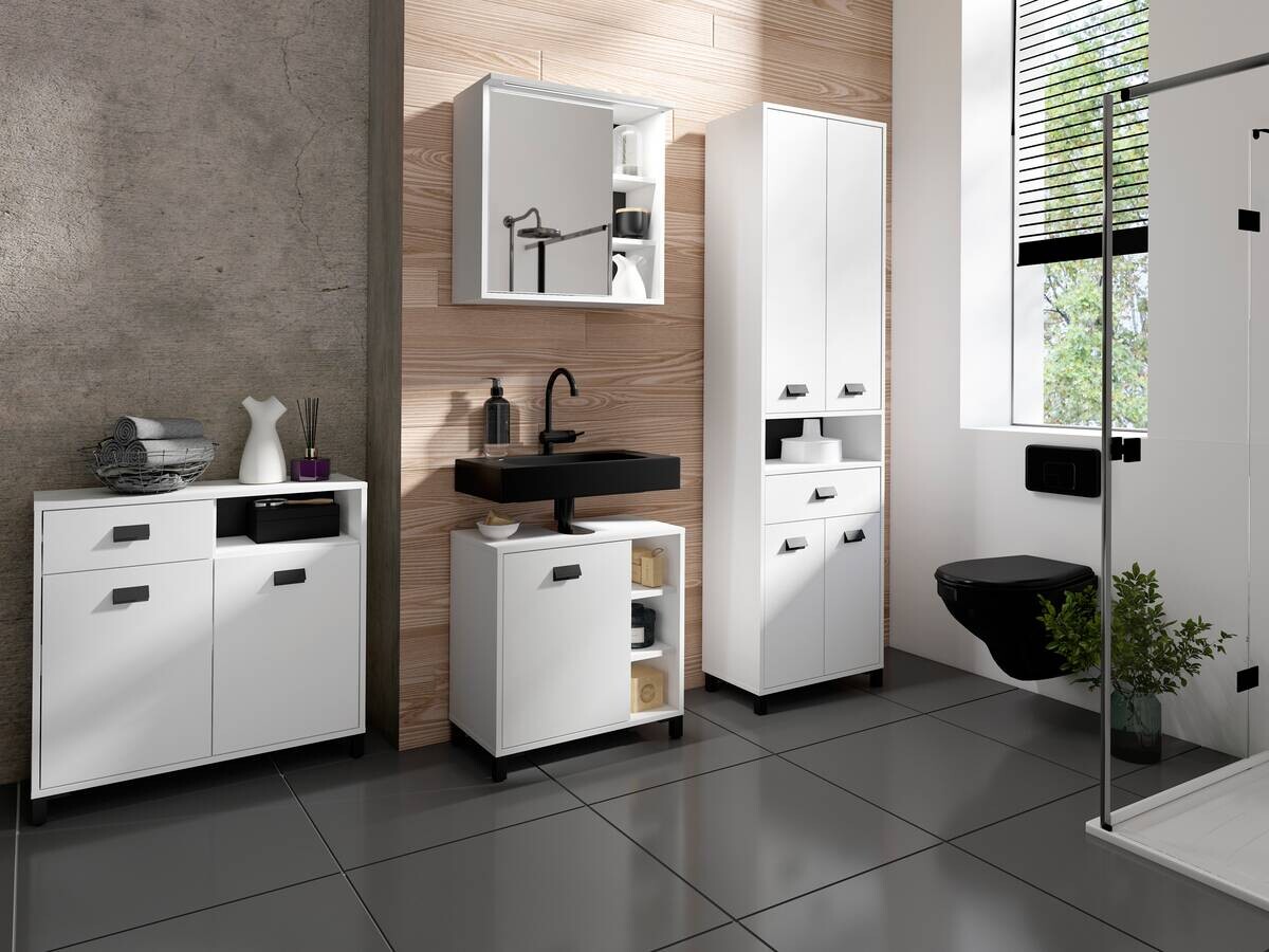 Hochschrank WELLNESS weiß B/H/T: ca. 54x193x31 cm