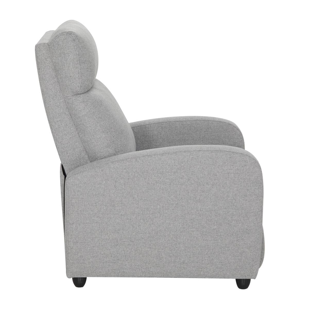 TV-Sessel grau Polyester B/H/T: ca. 68,5x100x86 cm