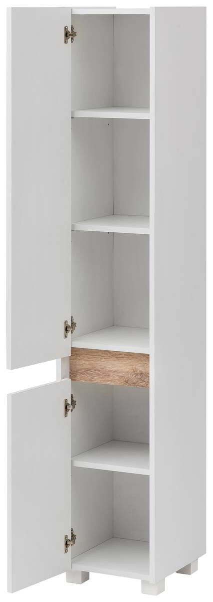 Hochschrank Cosmo perlweiß Optik B/H/T: ca. 30,2x164,5x33 cm