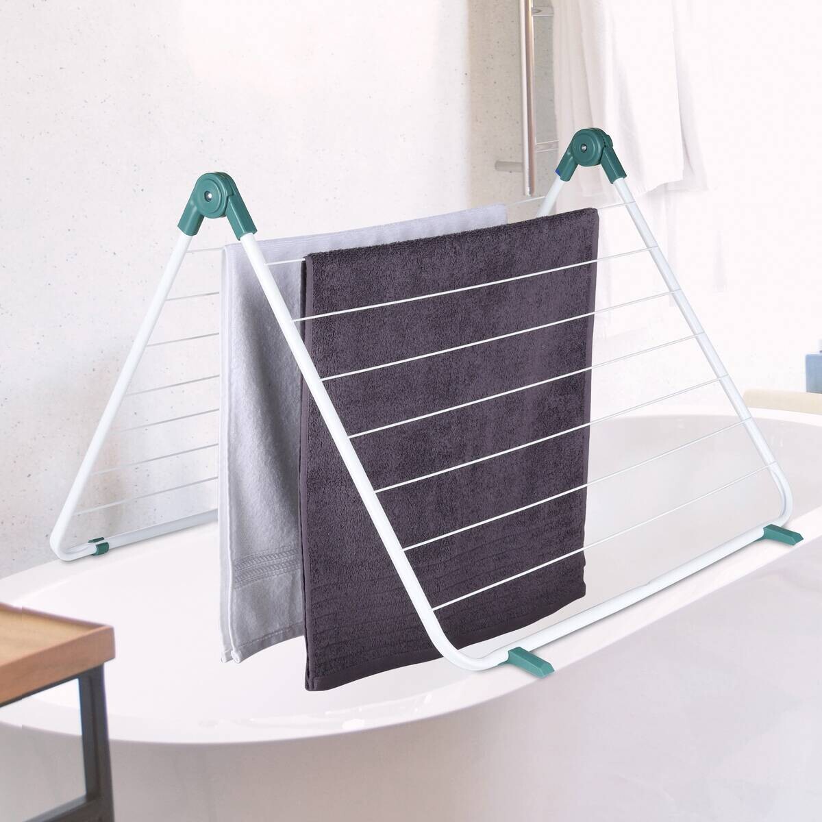 Badewannenwäschetrockner weiß