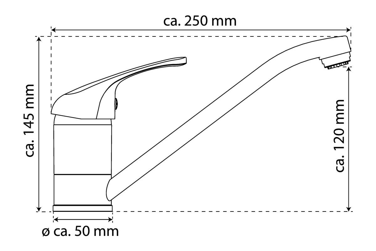 Spültisch-Armatur Grande Vita Classic Chrom