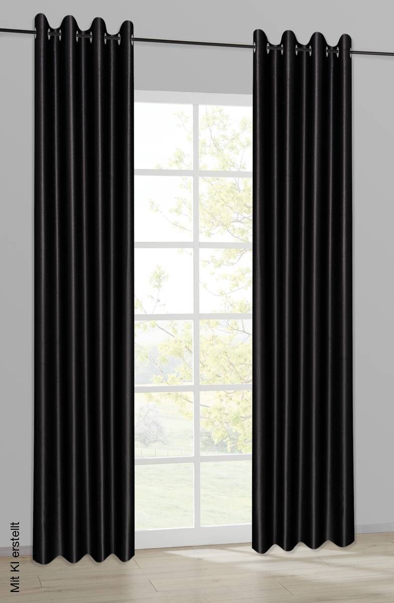Happy Home Verdunklungsvorhang schwarz B/L: ca. 140x245 cm