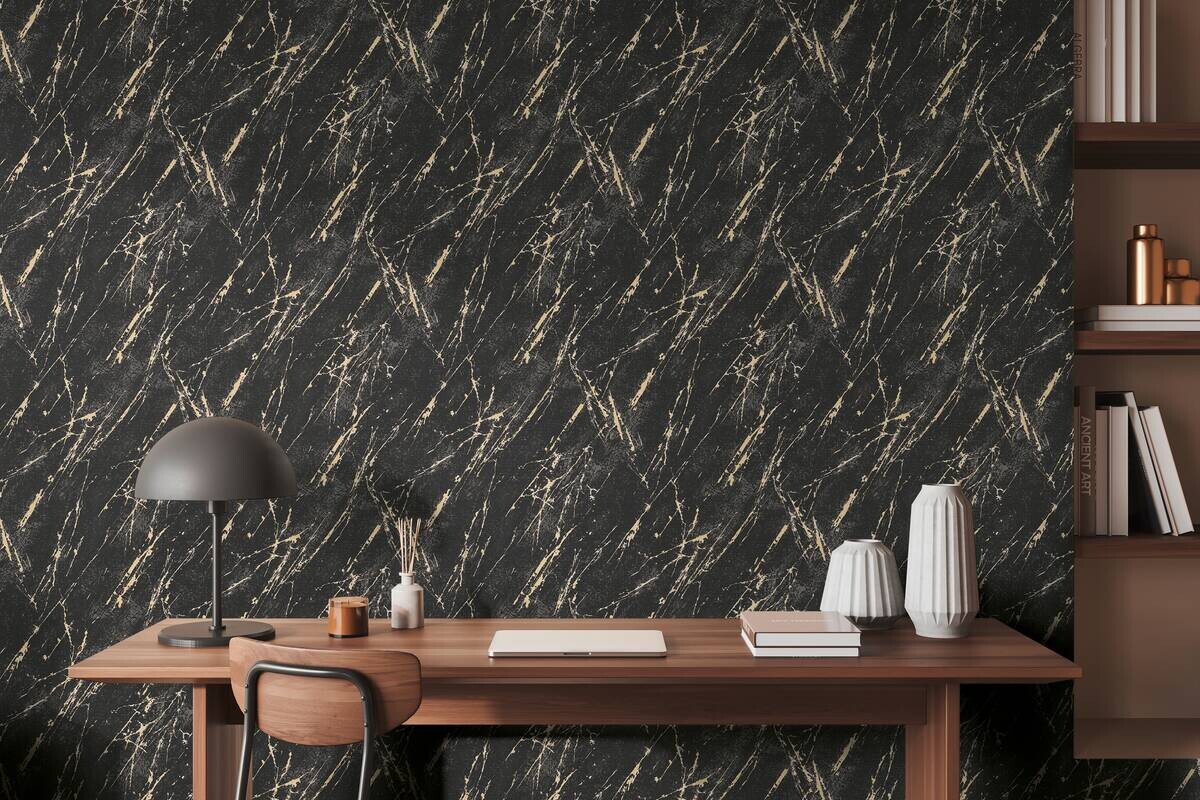 A.S.Creation Vliestapete silber gold B/H/D: ca. 53x1005x9,7 cm