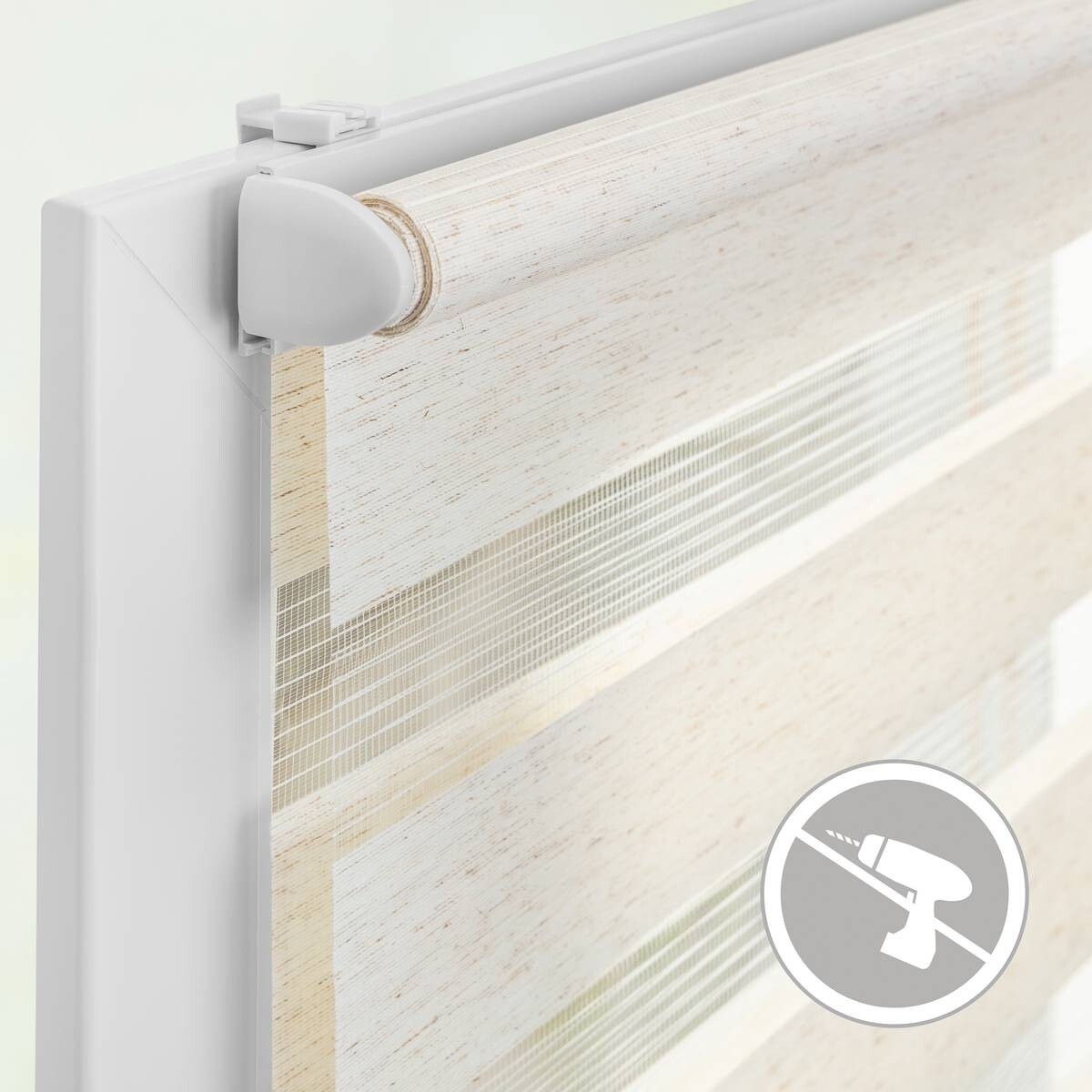LICHTBLICK Doppelrollo Duo natur B/L: ca. 70x220 cm