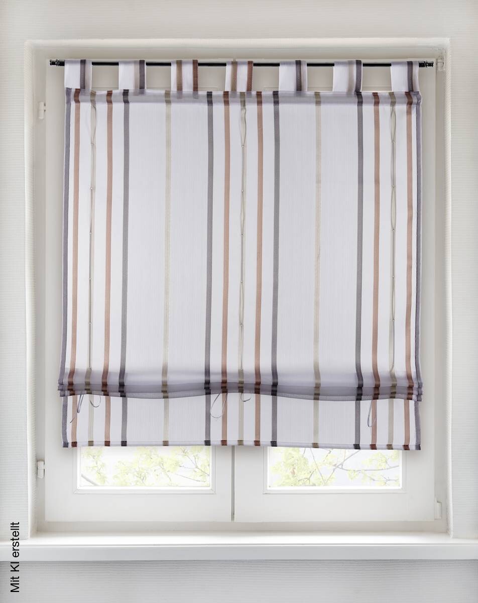 POCOline Bändchenrollo Nicole rosé B/L: ca. 60x135 cm