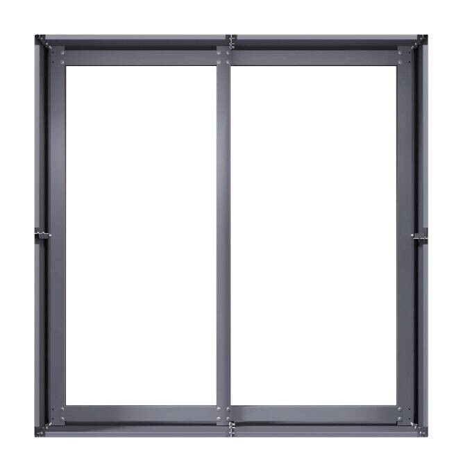 vidaXL Pflanzkübel anthrazit Stahl B/H/L: ca. 80x40x80 cm