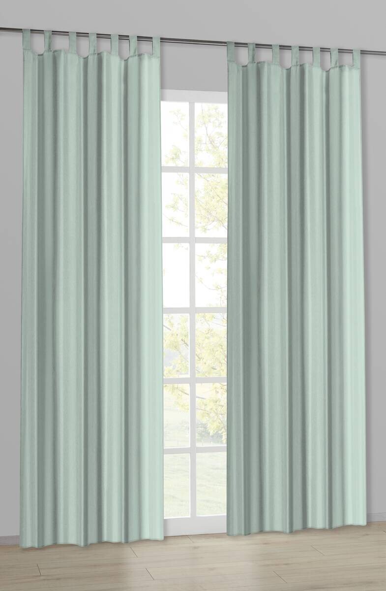 POCOline Schlaufenvorhang Silk grün B/L: ca. 140x225 cm