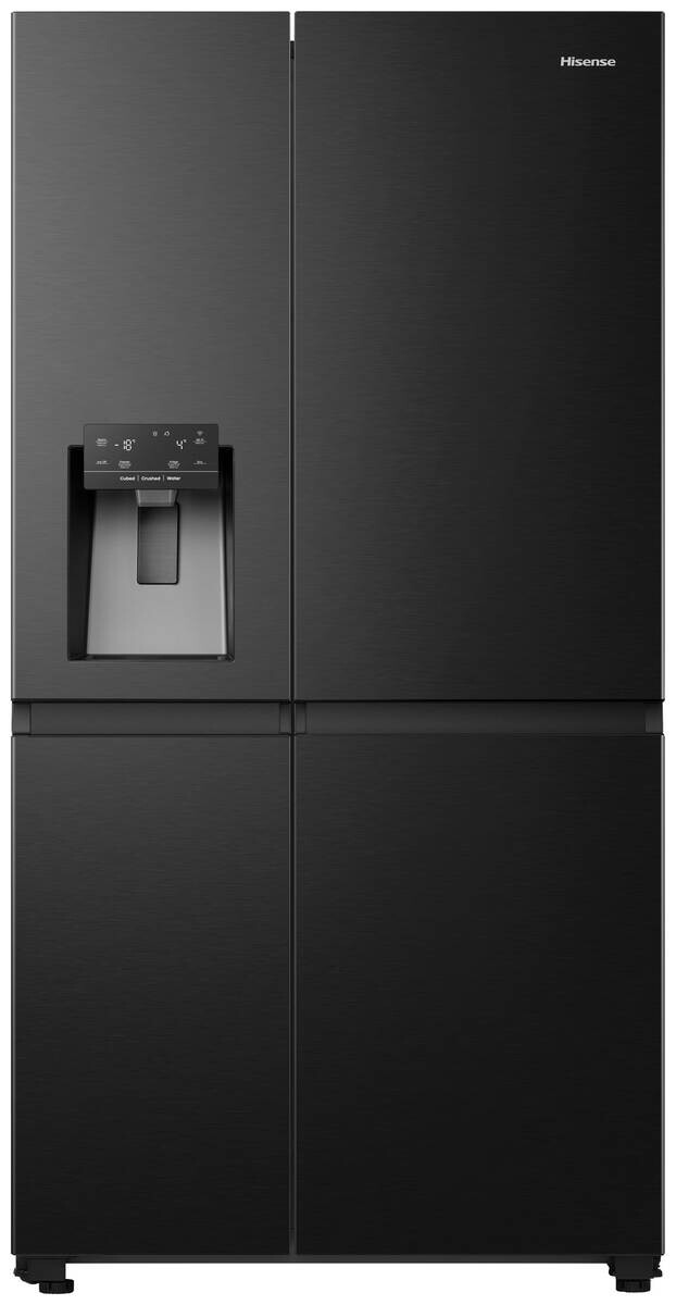 Hisense Side-by-Side RS818N4TFE schwarz B/H/T: ca. 91x179x73 cm