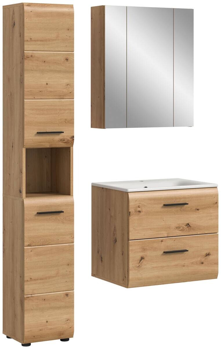 Badezimmer-Set Ice Artisan Oak Nachbildung B/H/T: ca. 105x185x46 cm