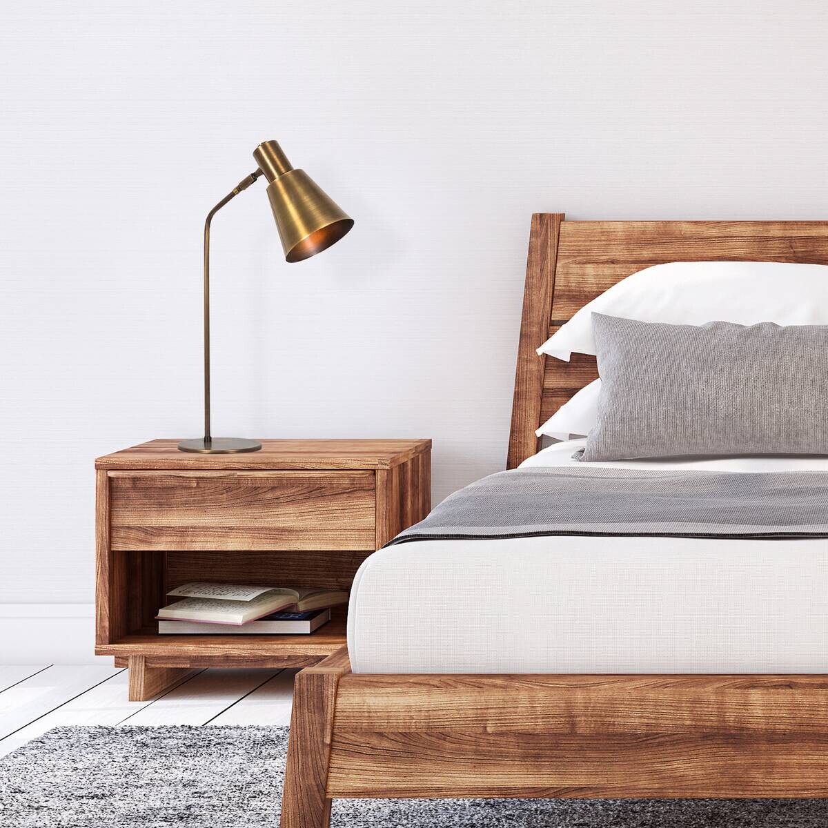 Opviq Tischleuchte Metall B/H/L: ca. 28x70x14 cm E27 1 Brennstellen