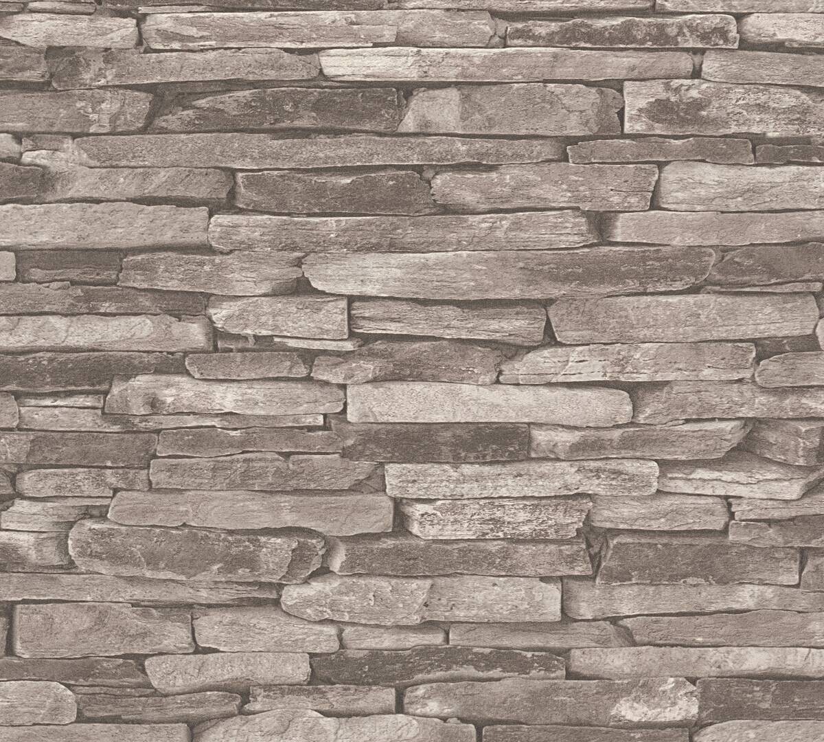 A.S.Creation Vliestapete schwarz grau creme B/H/D: ca. 53x1005x9,3 cm