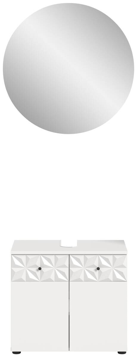 Badezimmer-Set Prisma weiß B/H/T: ca. 60x187x37 cm