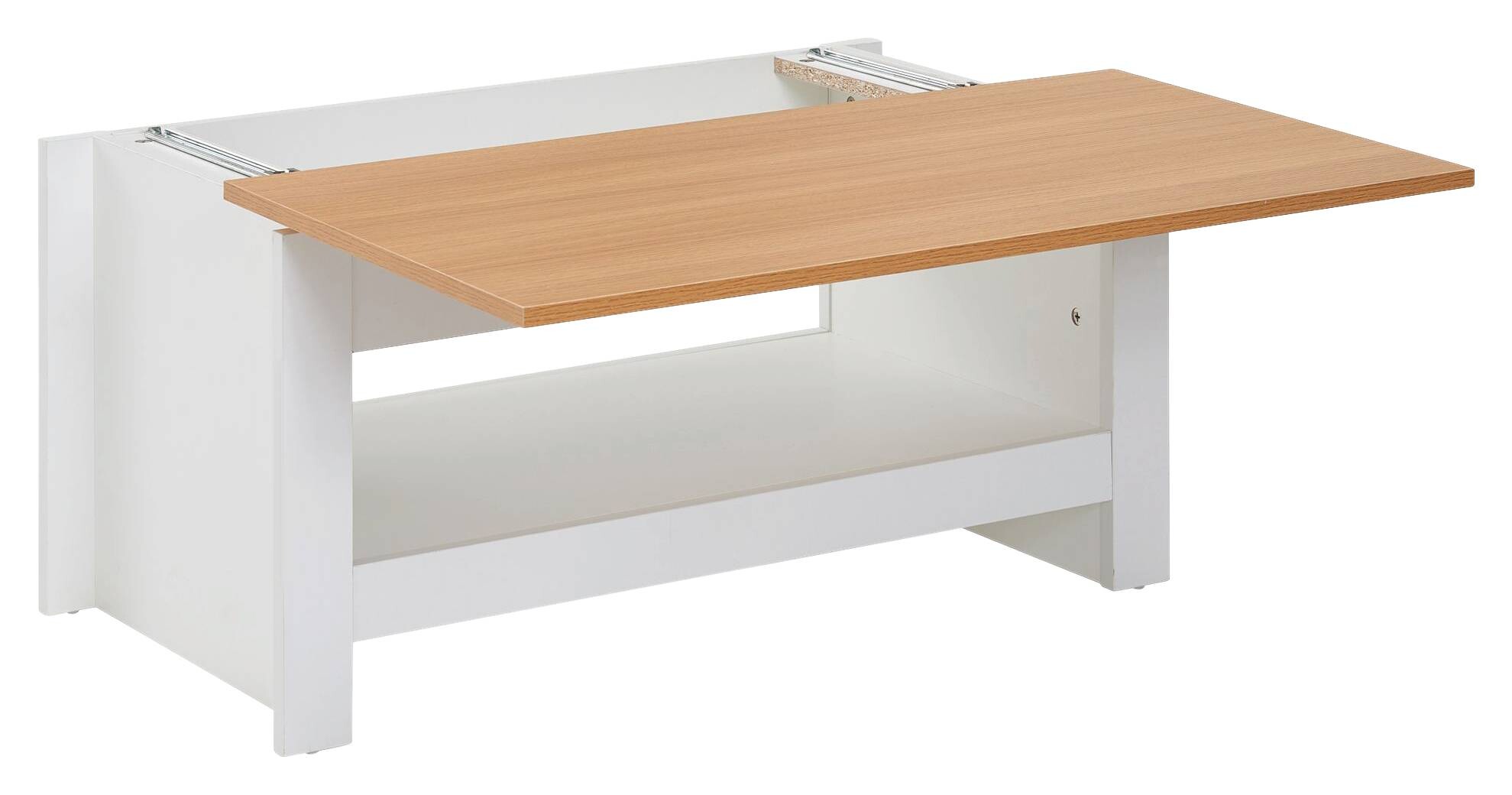 Wohnling Couchtisch weiß B/H/T: ca. 47x45x85 cm