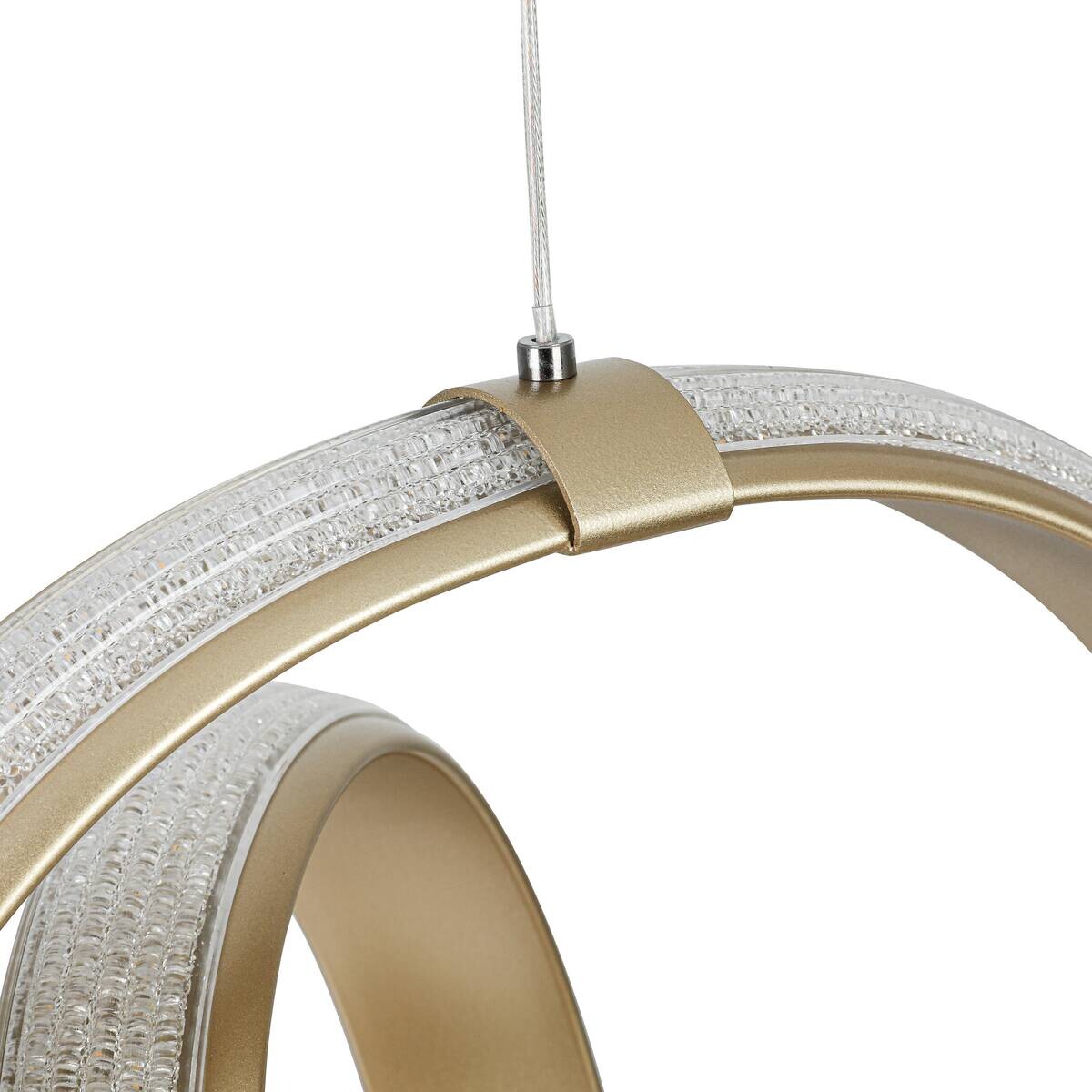 Nolo LED-Pendelleuchte Shine champagner B/H/L: ca. 35x120x35 cm