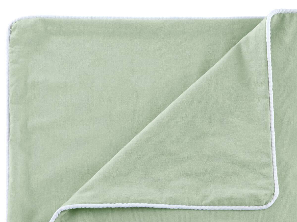 Baumwoll Bettwäsche grün weiß 100% Baumwolle B/L: ca. 135x200 cm