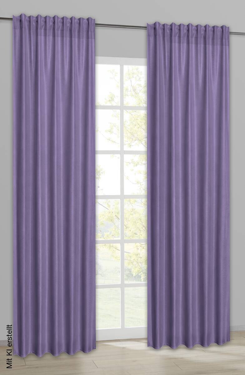 silver edition Kombivorhang Lorena lavendel 100% Polyester B/L: ca. 140x245 cm