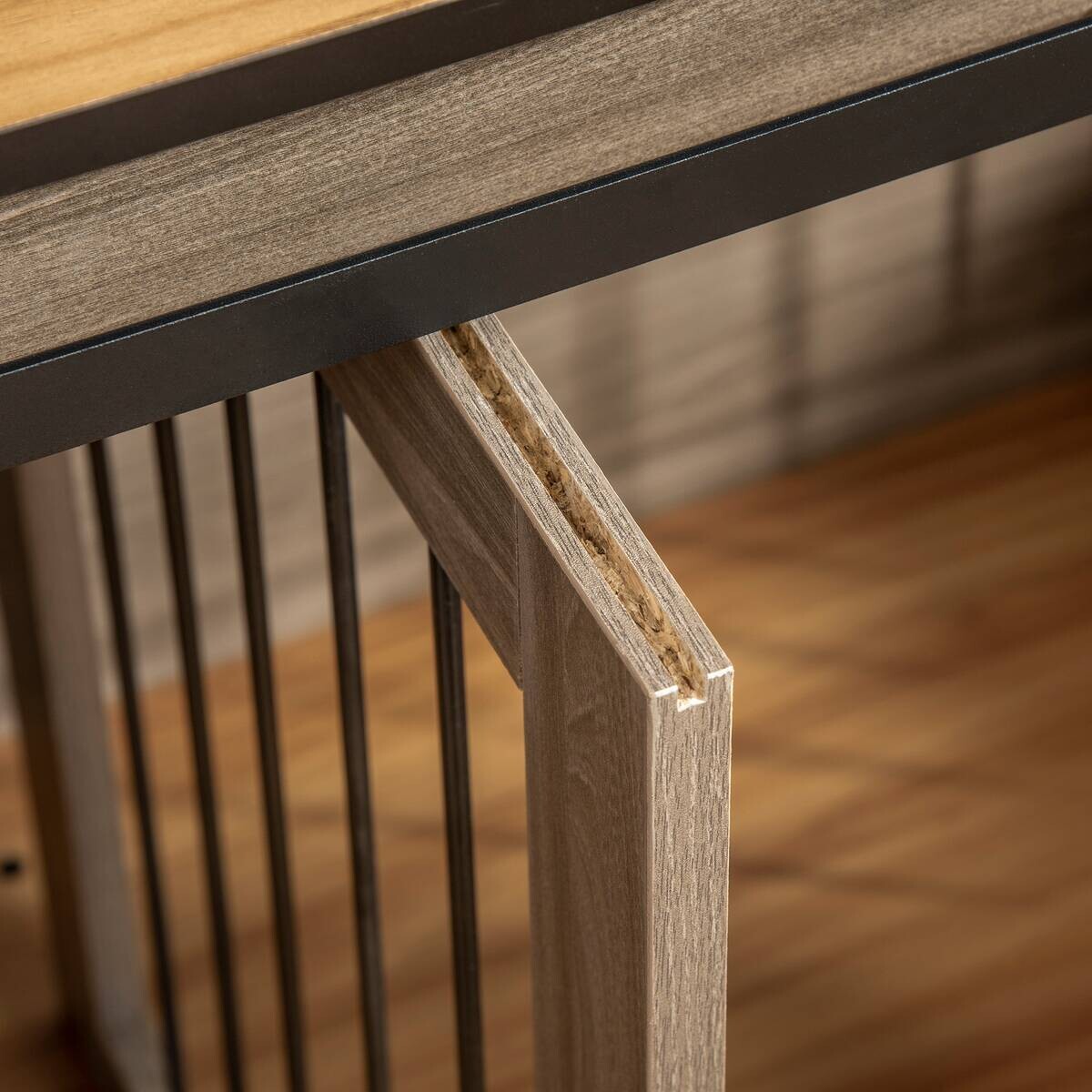 PawHut Hunde-Zubehör Eiche Polypropylen B/H/L: ca. 60x120x88,5 cm