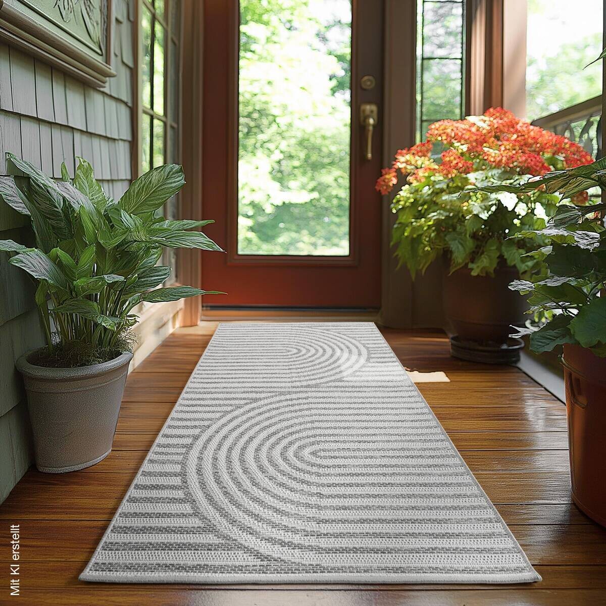 Ayyildiz Outdoorteppich DESERT grau B/L: ca. 80x150 cm