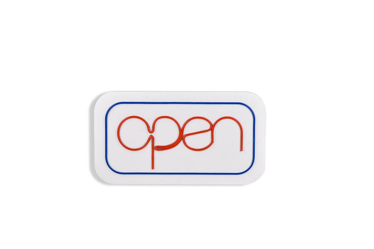Opviq LED-Wandleuchte rot blau PVC B/H/T/L: ca. 40x22x2x40 cm