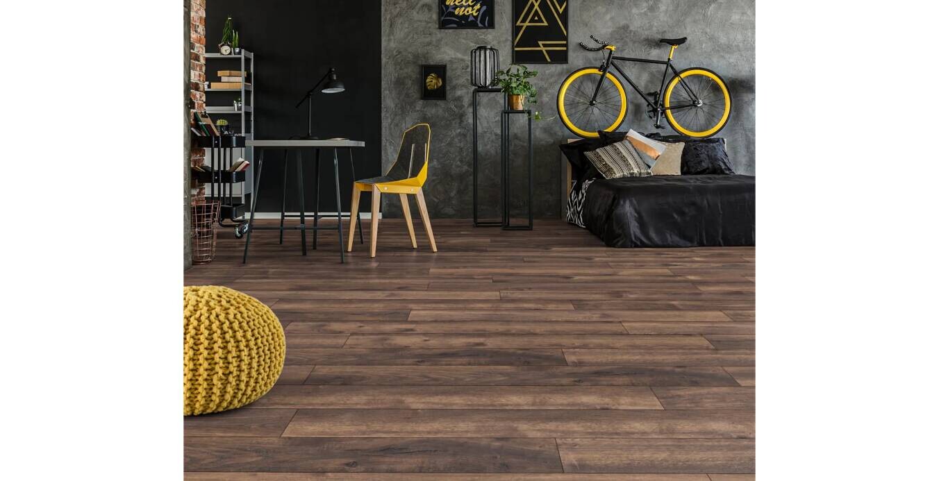 Kronotex Laminatboden Exquisit Plus ca. 2,694 m² im Paket B/L: ca. 24,4x138 cm pro Paket