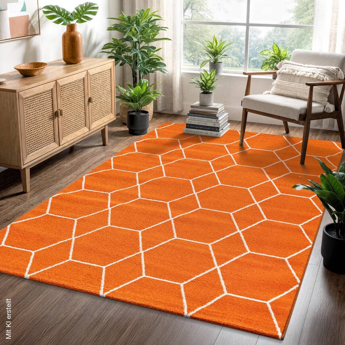 Sanat Teppich Trellis orange B/L: ca. 160x230 cm