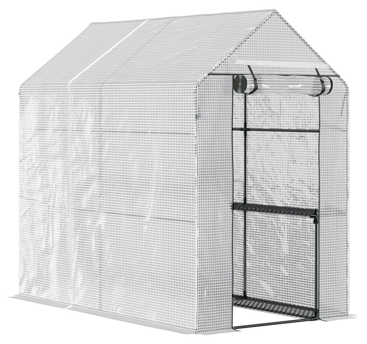 Outsunny Gewächshaus B/H/L: ca. 186x190x120 cm