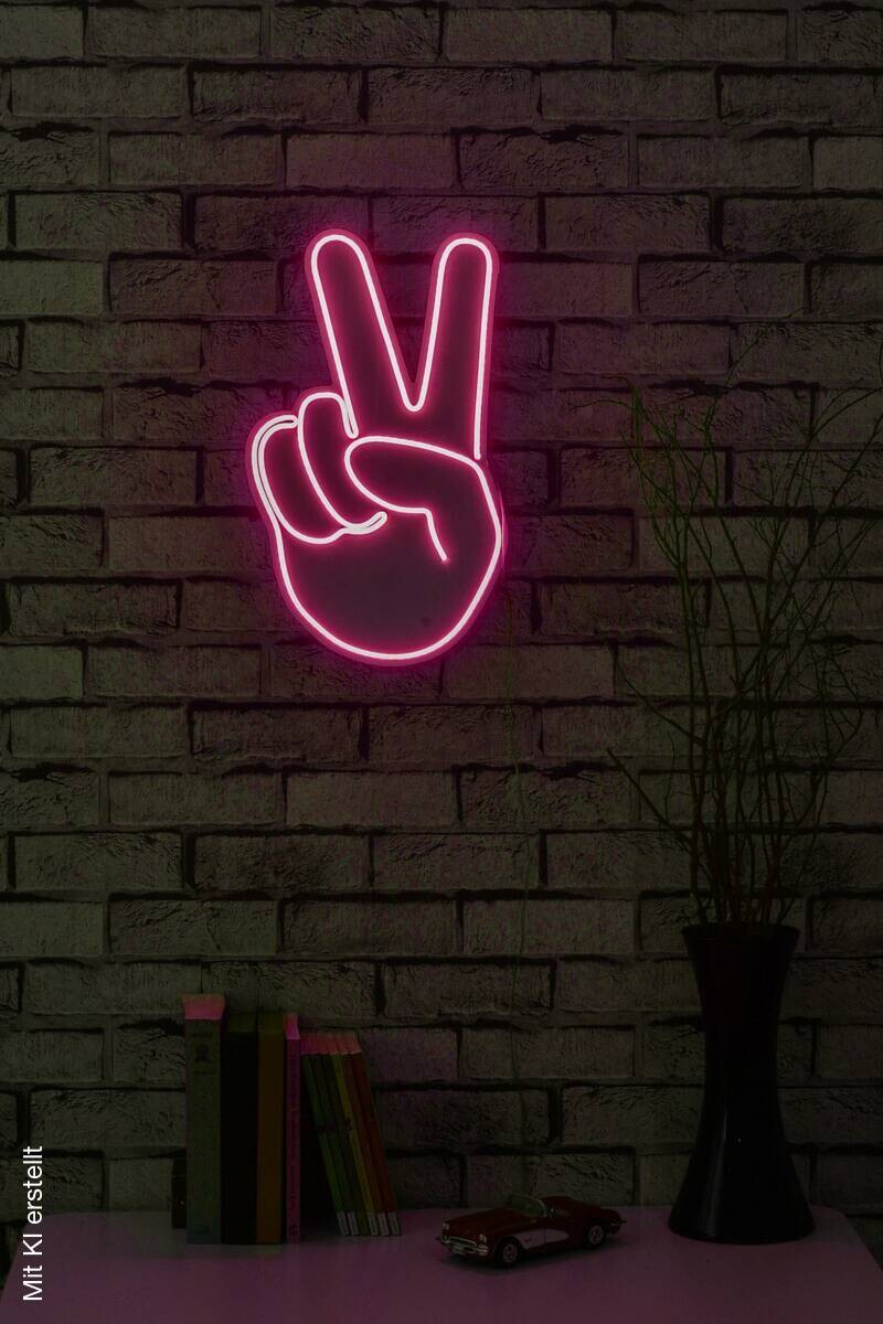 Opviq LED-Wandleuchte rosa PVC B/H/T/L: ca. 29x44x2x29 cm