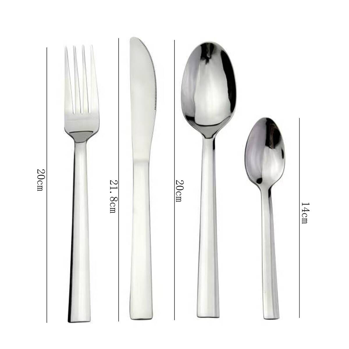 Sensation Besteck silber Edelstahl 16 tlg