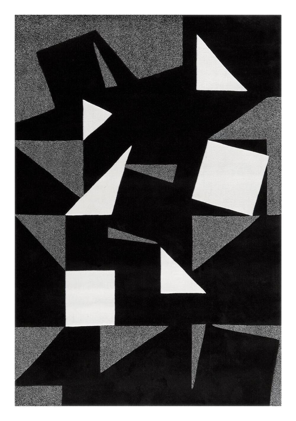 Arte Espina Kurzflorteppich Spirit Frisee 3108 schwarz B/L: ca. 140x200 cm